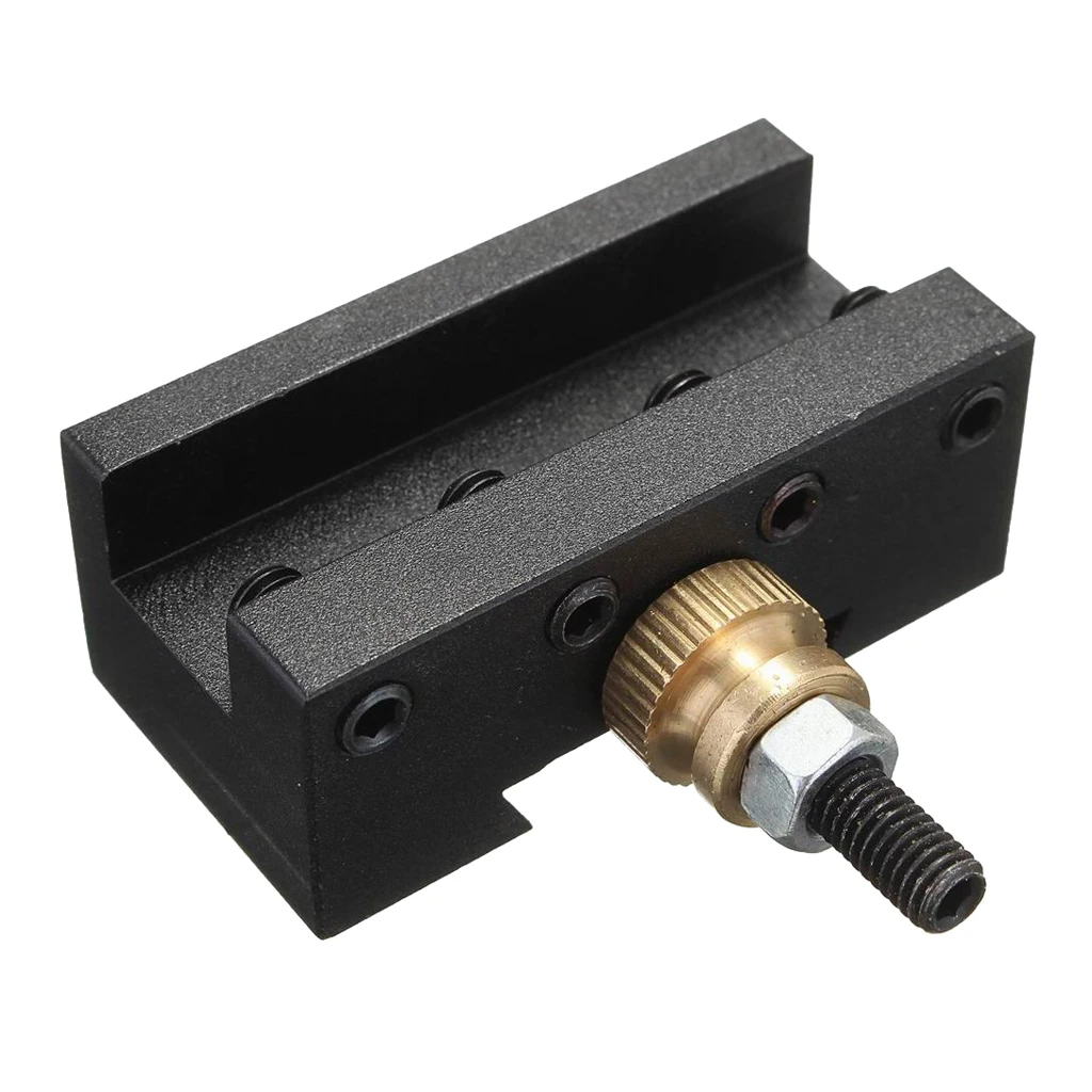 Turning Tool Post Holder Mini Lathe Quick Change Holder( Iron+Brass/3Pack/Black ) | Дом и сад