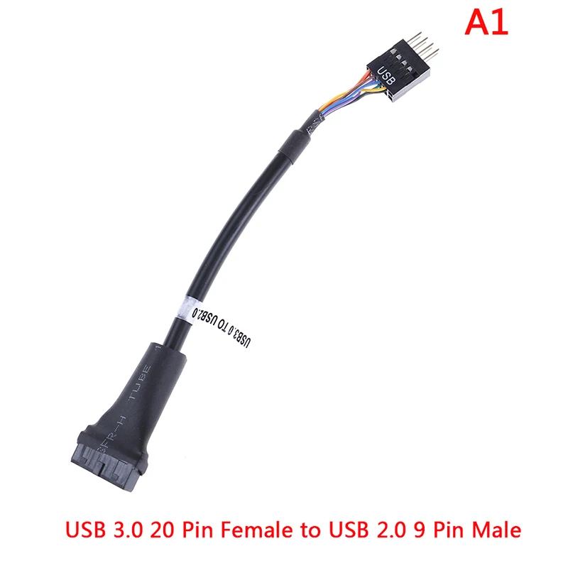 USB 3 0 20-контактный разъем заголовка материнской платы к Usb 2 9 Pin адаптер конвертер
