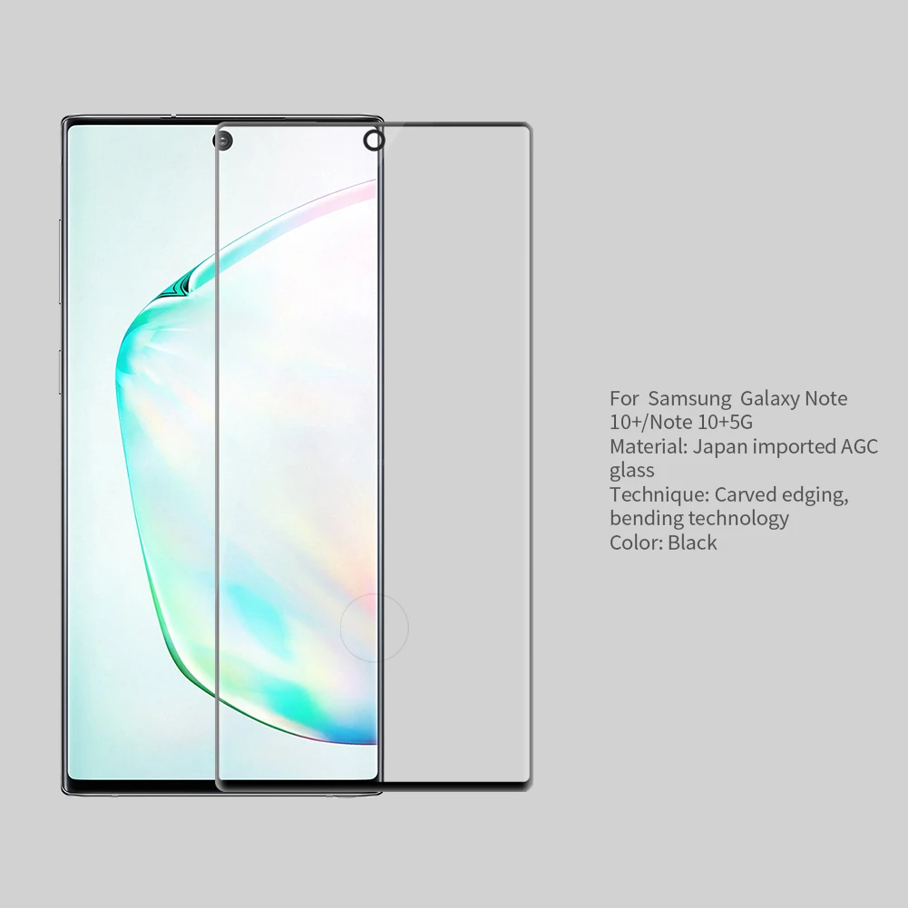 NILLKIN-Protector de pantalla para Samsung Note 10 Plus, cristal templado curvado 3D, CP + MAX, 5G-4