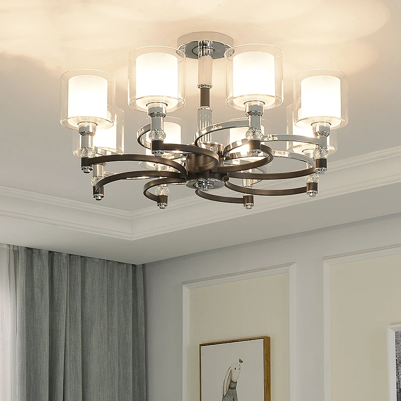 Скандинавские светодиодные люстры светильник железная Люстра для гостиной