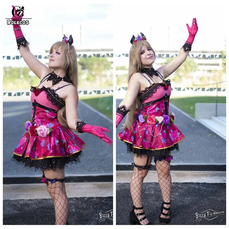 ROLECOS Lovelive Косплей Костюм Маленький Дьявол любовь Live косплей все костюм персонажей Kotori Honka Umi Nico женское платье Cos