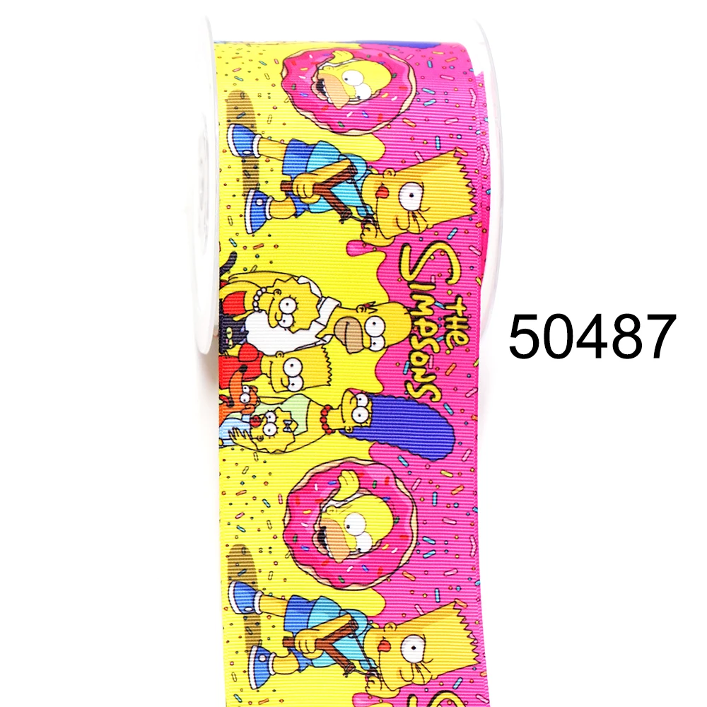 Choshim Brand DIY Handmade Materials Printed Grosgrain Ribbon 5 Yard Per Size 50486 | Ribbons