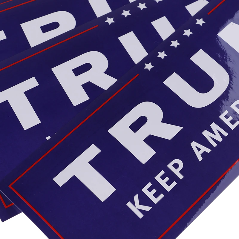

10Pcs Donald Trump For President 2020 Bumper Body Car Sticker Keep Make America Great Decor Car Styling Fashion 23cm x 7.6cm