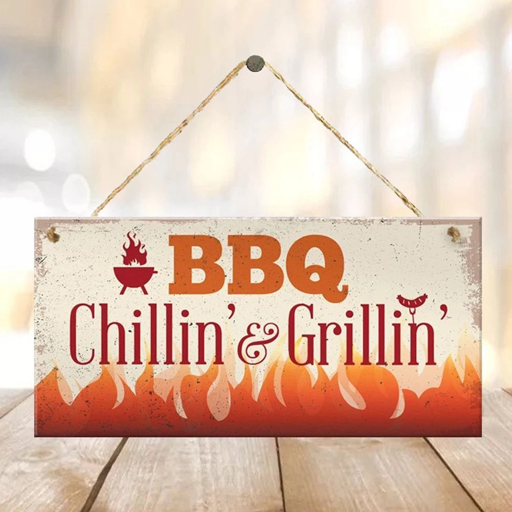 Деревянный барбекю украшения профиль для деревянные Настенный декор Бар Паб