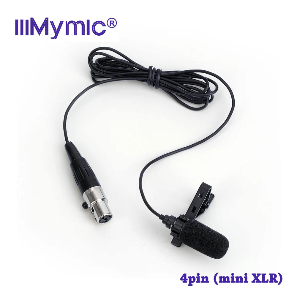 

Large Sound-Absorbing Mini 4pin XLR TA4F Plug Concert Lavalier Microphone For Shure Wireless Body-Pack Transmitter iiiMymic