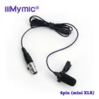Большой звукопоглощающий мини 4-контактный разъем XLR TA4F, концертный петличный микрофон для Shure, беспроводной передатчик iiiMymic