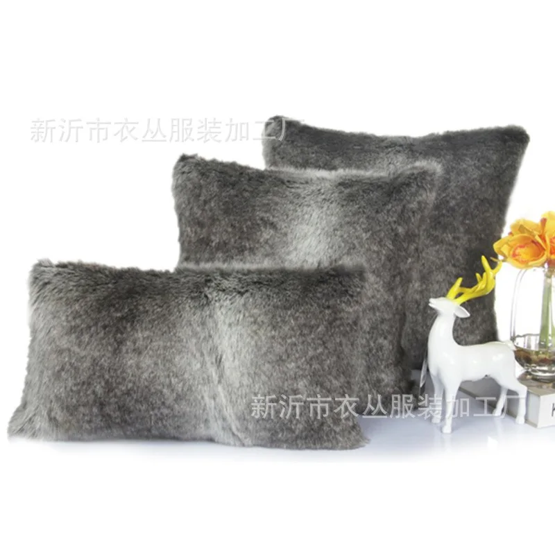 

Faux Fur Throw Pillow Case Cushion Cover Pillow Covers for Bed (18" x 18" 45cm x 45cm)