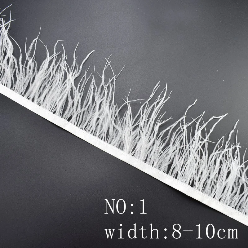 Новинка белые перышки страуса из гусиного фазана для рукоделия отделка бахрома