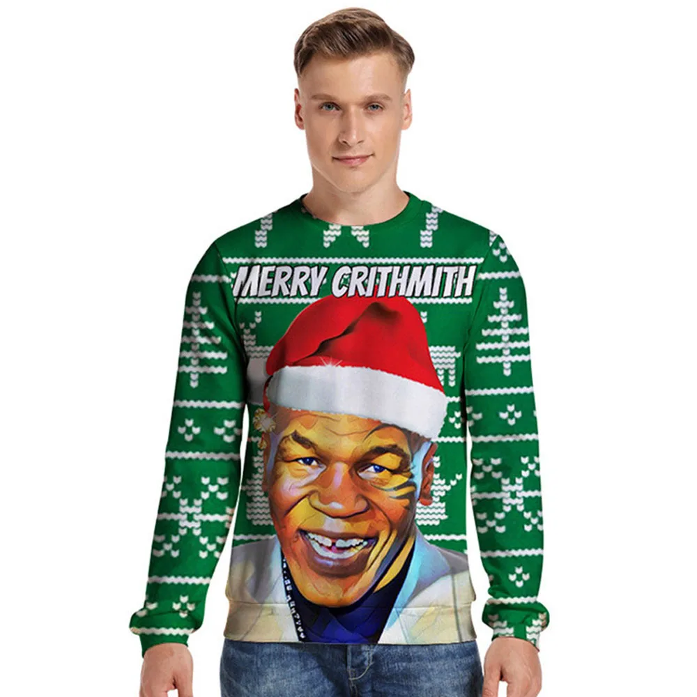 2019 уродливые Рождественский свитер для мужчин и женщин осень зима пуловер