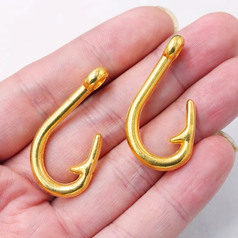 3D крупную рыбу крючок Кулоны из нержавеющей стали в стиле хип хоп ожерелье серьги