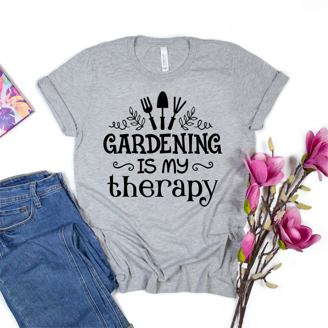 

Женская футболка с принтом «Садоводство-моя терапия»