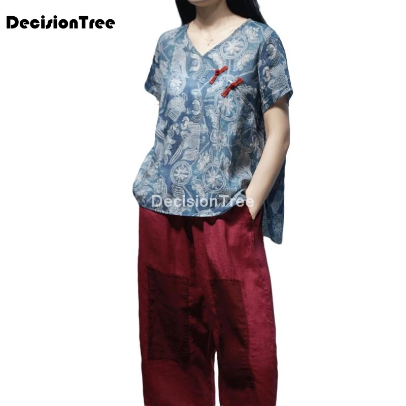 

2022 vintage chiffon blouse women shirt chinese style clothing cheongsam top qipao shirt traditional chinese clothing for women