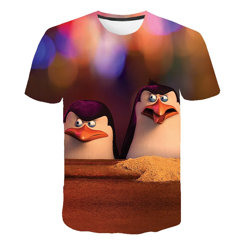 

Children's T-Shirt Children for Boys a Boy Girls Kids Kid's Shirts Child Baby Toddler Madagascar Cartoon Tee Tops Clothing Short