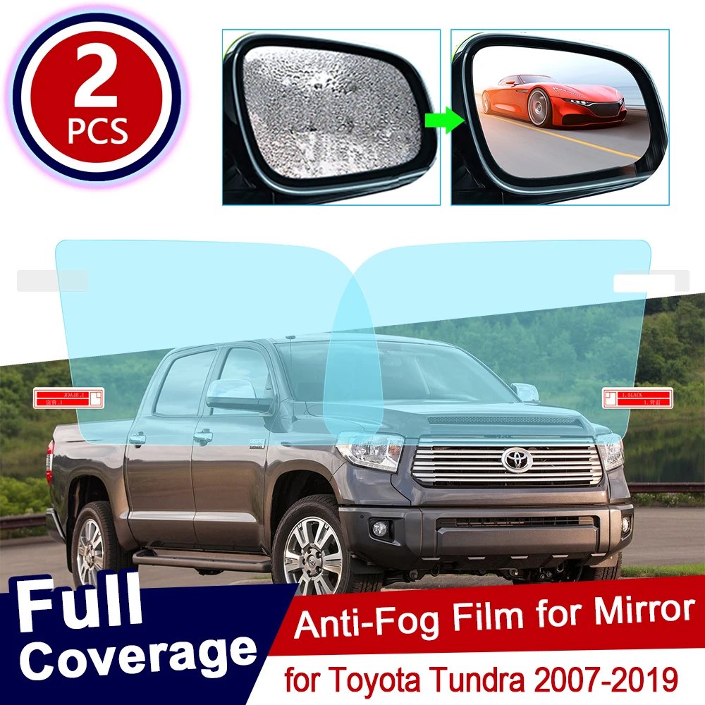 

Противотуманная пленка на зеркало заднего вида для Toyota Tundra 2007 ~ 2019, прозрачная, непромокаемая, противотуманная, автомобильные аксессуары 2010 ...