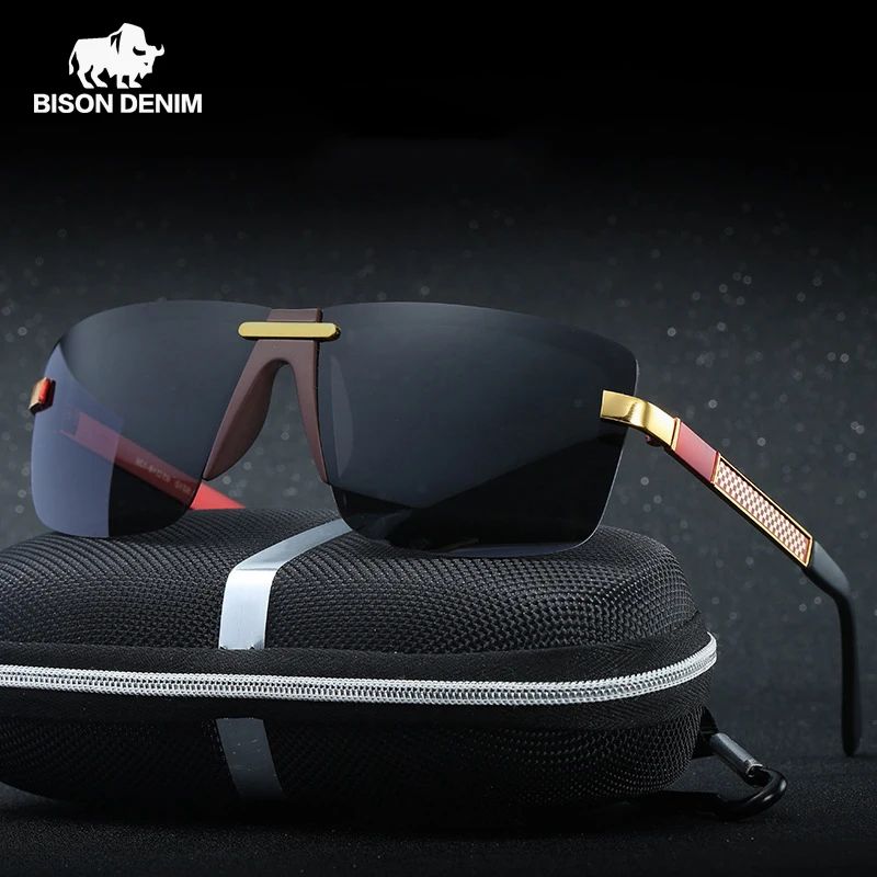 Женские солнцезащитные очки унисекс BISON DENIM винтажные поляризационные для