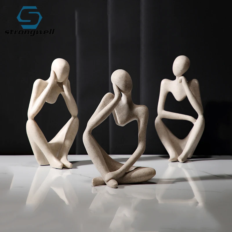 Абстрактная женская статуэтка фигурки персонажей аксессуары для украшения дома