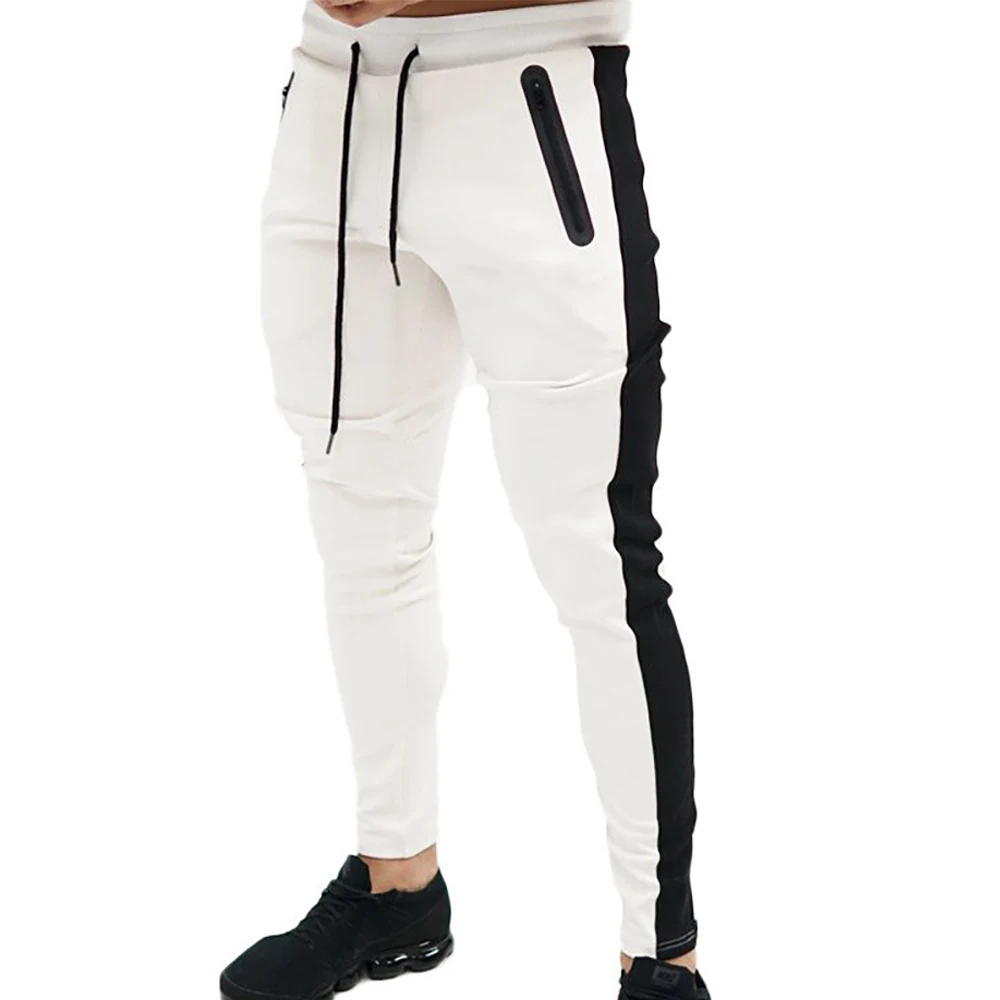 

Online Mens Slim Fit Joggers Track Suit Fleece Jogging Bottoms Skinny GYM Sweat Pants Qinga