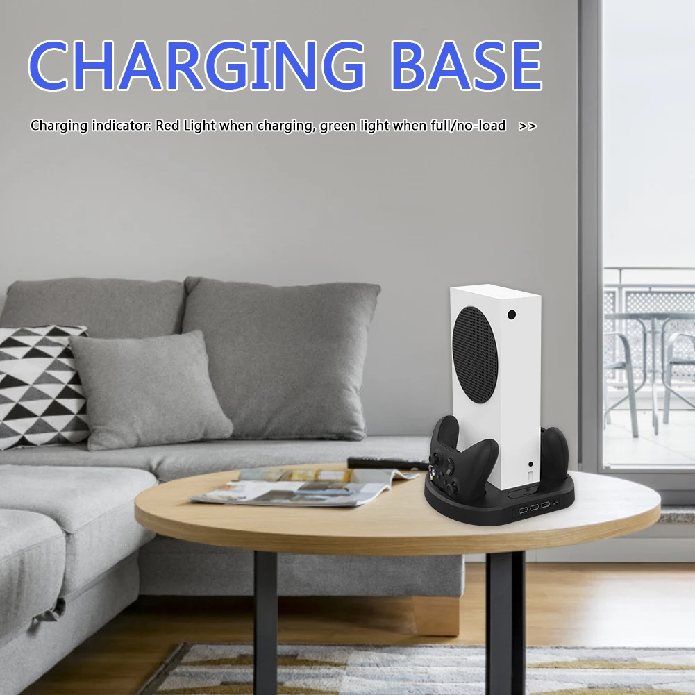 dual controller charger station console cooling desk holder electronic machine accessories for xbox series s free global shipping