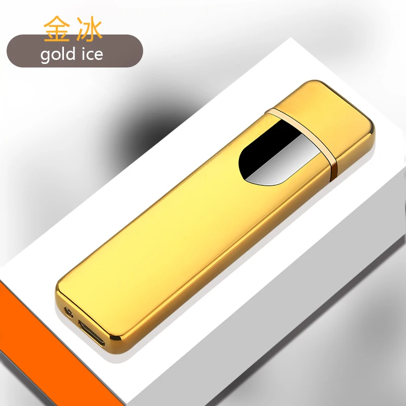 Модная Индукционная ветровка AI USB Elctronic перезаряжаемая зажигалка, Классическая Зажигалка для мужчин, для курения, Zapalniczka - Цвет: 3