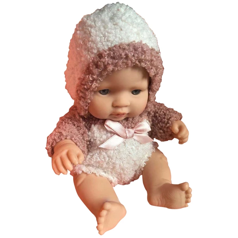 

Realistic Infant Shaped Newborn Baby Bed Naping Reborn Girl Supplies Vinyl Made