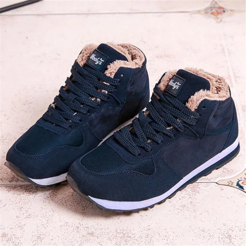 Женские ботинки Зимние кроссовки для женщин Большие размеры 46 Теплые зимние на