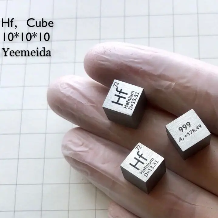 

Free shipping Hafnium Hf Metal 10mm Density Cube 99.9% Pure for Element Collection