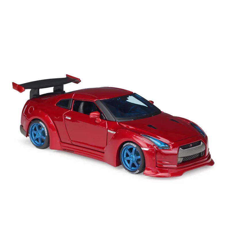 Модифицированная модель автомобиля Maisto из сплава 1:24 Nissan GTR Токийский дрифт