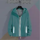 Куртка женская, летняя светильник с карманами, на молнии, S-7XL, размера плюс