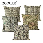 Наволочки в виде американского доллара, 15 видов, креативные роскошные декоративные наволочки для подушек, 45x45 см, креативные наволочки для подушек, подарок для дивана