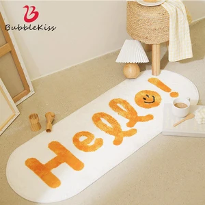 bubble kiss cartoon soft long carpet for bedroom bedside non slip tatami floor mat childrens room decor cashmere area rugs free global shipping