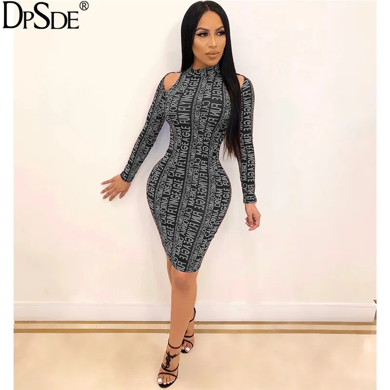 Женское платье с буквенным принтом DPSDE оранжевое розовое красное серое Короткое