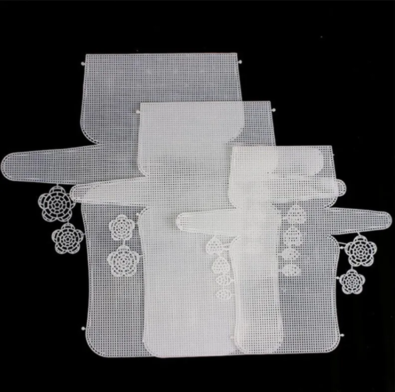 

Knitting Lining Weaving Plastic Mesh Sheet accessories wool Yarn Chenille Velvet DIY Hok Bag Trim Tools Easy Knit Helper