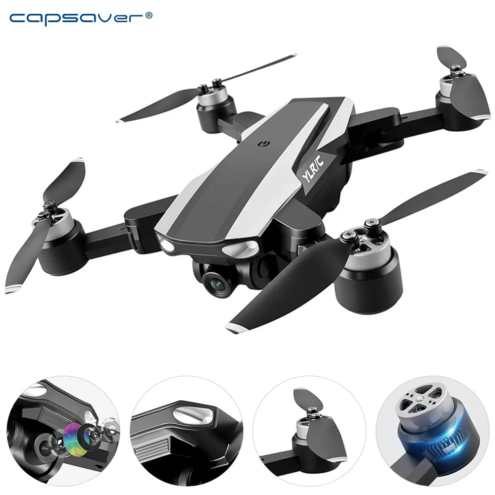 

capsaver Professional GPS Folding Positioning Drone Dual Camera 4K HD PTZ Remote Control Aircraft for Children Photo Video Toy