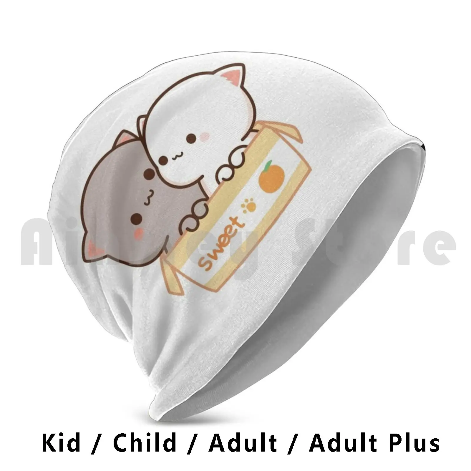 

Peach And Goma Mochi Cat Box Hat Hat Peach Cat Goma Mochi Cat Kitty Cute Romantic Kawaii