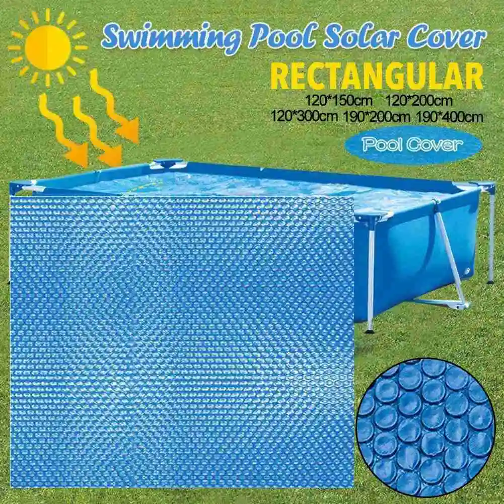 

Pool Solar Tarpaulin Thick Solar Film CoverPool Cover Solar Tarpaulin Swimming Pool Protection Cover Heat Insulation Film