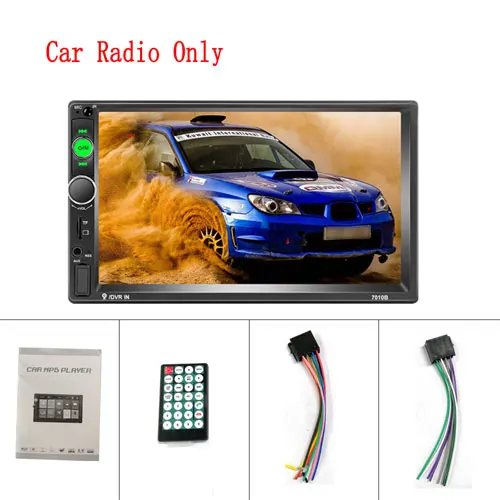 Podofo " HD 2 DIN Авторадио Android Mirrorlink 7010B автомобильное радио Bluetooth Автомобильный мультимедийный плеер FM USB AUX TF Авто аудио стерео - Цвет: Without Camera