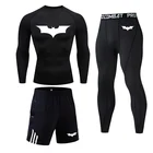Компрессионная Мужская одежда для бега, быстросохнущая спортивная одежда, Джоггеры для тренировок в тренажерном зале, фитнеса, супергероя
