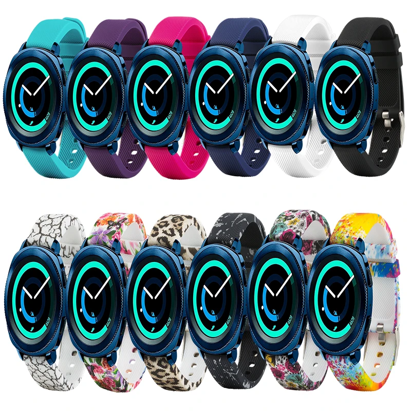 

20mm Watch Band for Samsung Gear sport Gear S2 Classic/Huawei Watch 2/Garmin Vivoactive 3 sports smart wristband bracelet