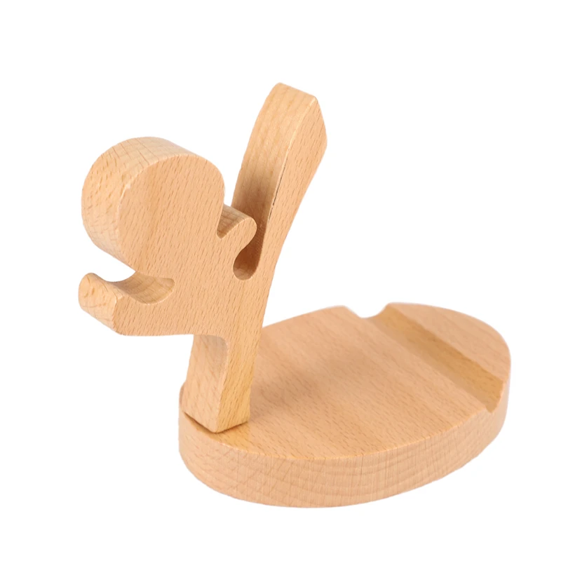 Портативный деревянный держатель для мобильного телефона Подставка Кронштейн