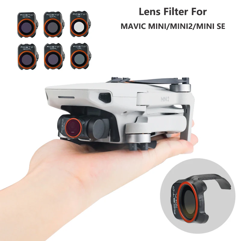 

ForDJI Mavic Mini2/ SE Drone Filters UV/CPL/ND4PL/ND8PL/ND16PL/ND32PL Filters Kit for DJI Mavic Mini Camera Drone Accessories