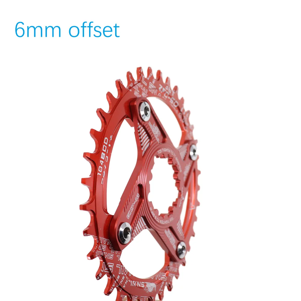 Snail овальная Звездочка 6 мм офсетный GXP XX1 Eagle X01 GX X1 X0 X9 для sram DM 32T 34T 36 38 Прямой