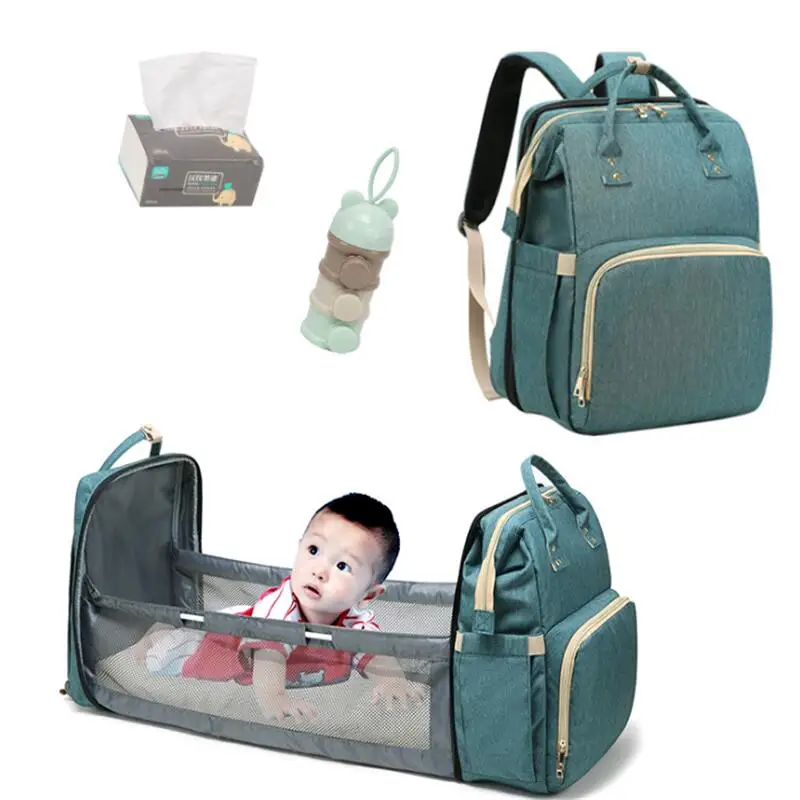 Mommy Bag Bassinet For Baby Bed Foldable Backpack Newborn Travel Indoor Breathable Infant Sleeping Basket | Мать и ребенок