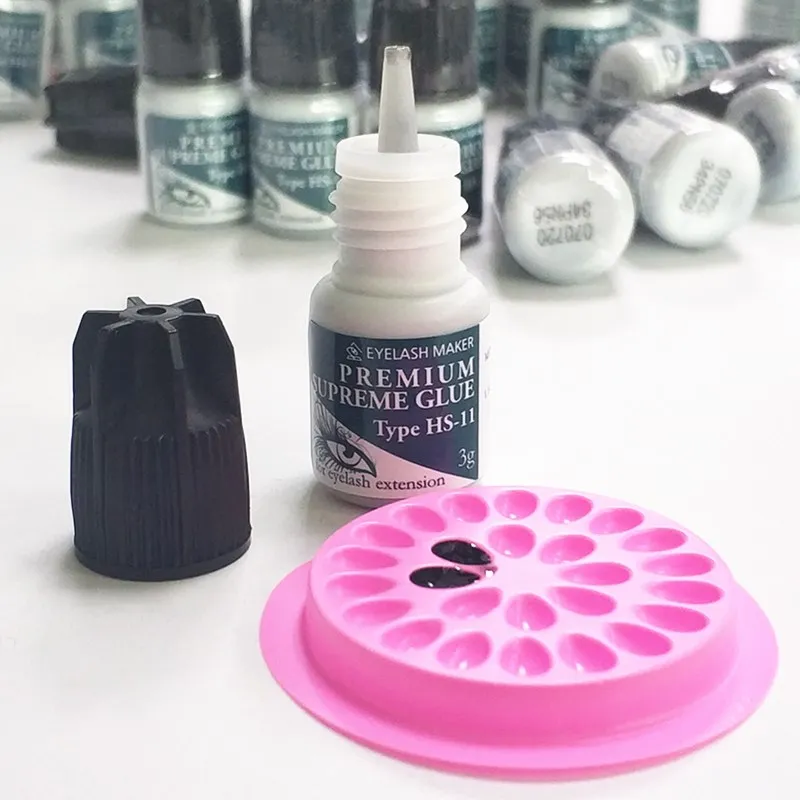 3ml 2 bottles Elite HS-11 Eyelash Extensions Glue Fast Dry Long Time Strong dry time 1-2S 7-8 weeks Fake lashes glue tools | Красота и