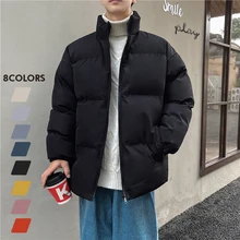 Winter Plus Size Puffer Jacket Men Thicken Warm Stand Collar Coat Japanese Street Women Fashion New Stand Collar Oversize Parkas