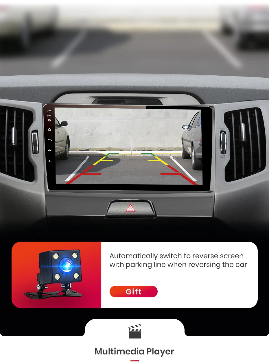 Junsun V1 pro 4G+ 64G Android 9,0 DSP для Kia sportage 3 4 2010 2011- автомобильный Радио Мультимедиа Видео плеер gps 2 din dvd
