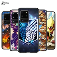 anime attack on titan for samsung note 20 s20 fe lite ultra plus a91 a71 a51 a41 a31 a21 a21s a11 a12 a42 a01 phone case