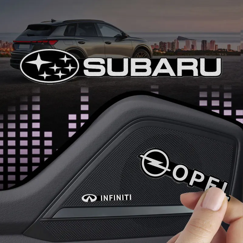 Автомобильные 3D наклейки на аудиоколонки автомобильные звуковые для Nissan