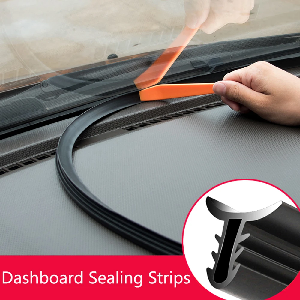 Car Dashboard Sealing Strips Weatherstrip Rubber Seals Sound Insulation Sealing Universal Automobiles Interior Accessories goods