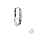 Женские серьги из серебра 925 пробы, с одной звеньем