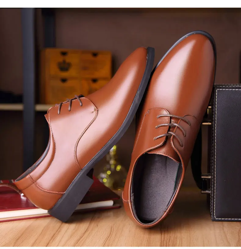 

Men's Shoes 2019 Four Seasons Classic Men's Business Dress Leather Shoes Fashion British Casual Low-top Shoes
